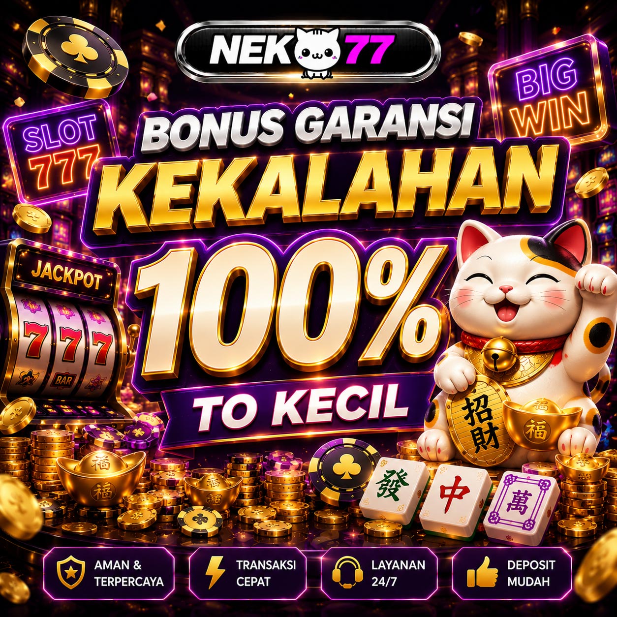 Neko77 : Situs Slot Online Gacor Garansi Kekalahan 100 & Slot777 Terbaru by Hey siriusly